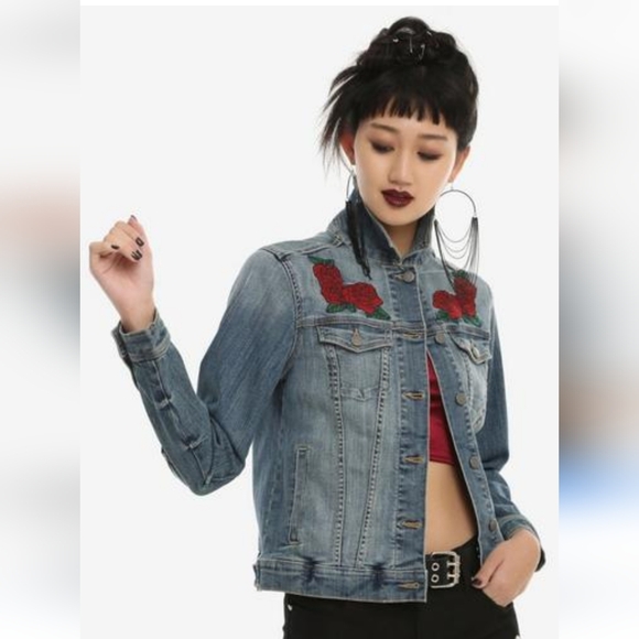 Disney Jackets & Blazers - VINTAGE RARE FIND. Disney TALE AS OLD AS TIME Denim Jacket size XL